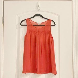 Elizabeth and James coral sleeveless blouse